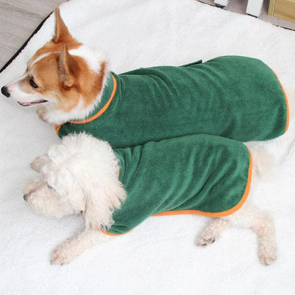 Quick-Drying Bathrobes for Pets